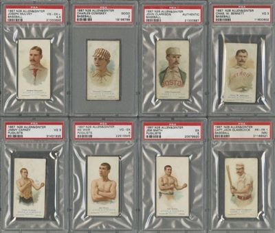 1887 N28 Allen & Ginter "The Worlds Champions" 1st Series PSA-Graded Partial Set (36/50) Plus Duplicates